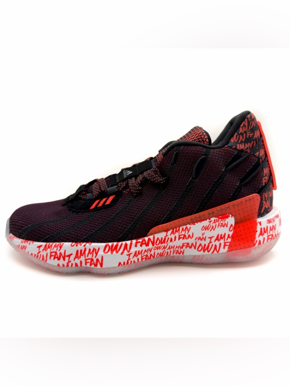 Adidas Dame 7 I Am My Own Fan 2K Basketball Shoes Mens 10 Sneakers Black G55194 - Picture 1 of 14
